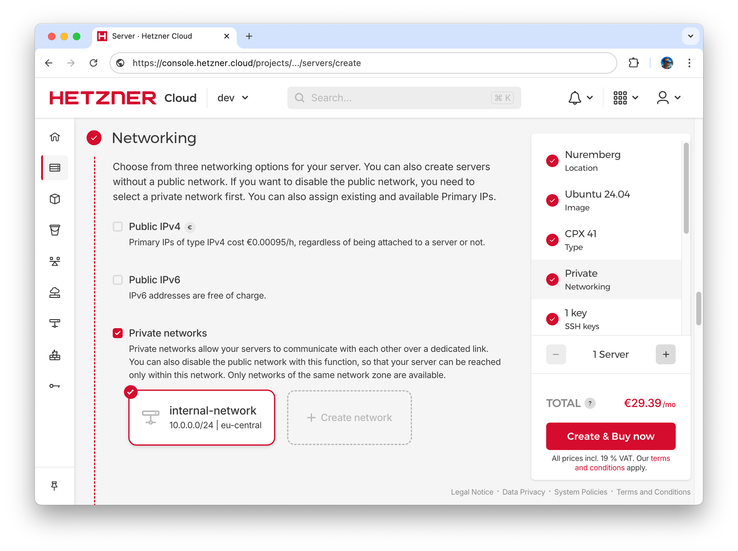 K8s main node provision